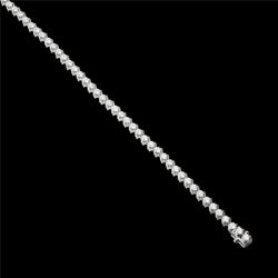 Witte ronde diamanten tennisarmband 10,66 karaat 14K witgoud