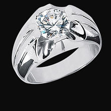 Afbeelding in Gallery-weergave laden, Zigeuner 2,50 karaat ronde diamanten solitaire ring witgoud 14K
