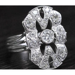 Zoals La Belle Epoque Sieraden Diamond Vintage Style Ring 2 karaat
