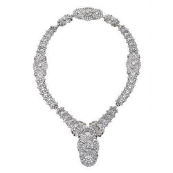 Zoals La Belle Epoque sieraden sprankelende 110 Ct kleine diamanten halsketting