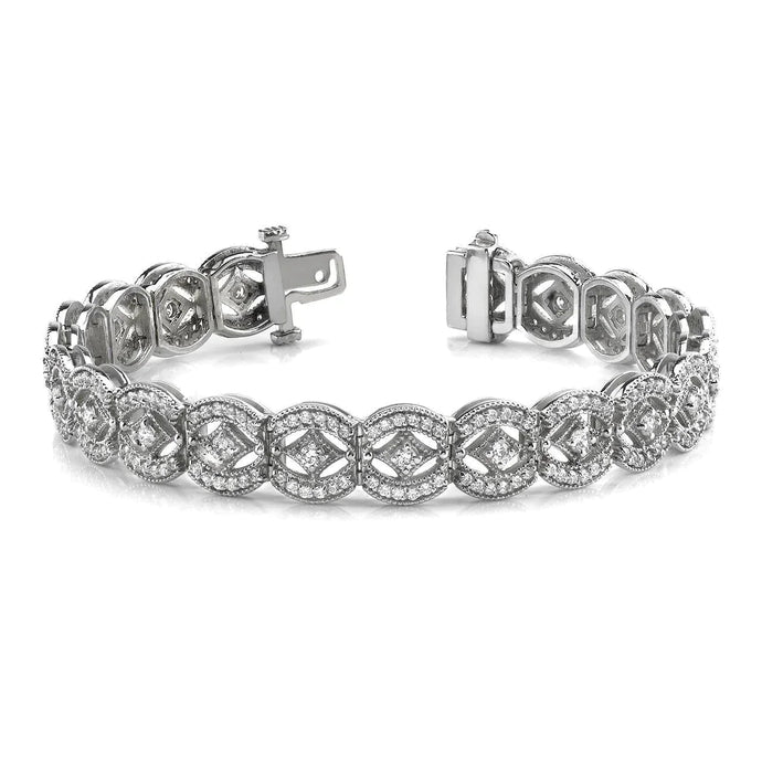 Zoals Vintage Art Deco Echt Diamanten Armband