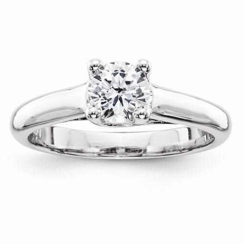 diamant Solitaire Verlovingsring Witgoud 1 karaat - harrychadent.nl