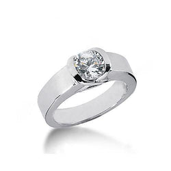 diamant Solitaire verlovingsring 1.51 karaat witgoud 14K