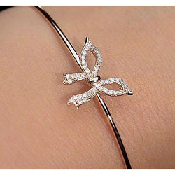 diamanten armband 2 karaat geel goud vlinderdas vrouwen sieraden