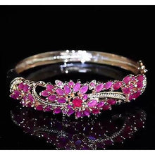 Afbeelding in Gallery-weergave laden, diamanten armband roze saffier 14 karaat dames rosé goud sieraden 14k - harrychadent.nl
