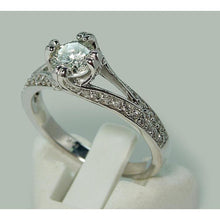Afbeelding in Gallery-weergave laden, gespleten schacht diamant solitaire met accenten verlovingsring 1,65 karaat - harrychadent.nl
