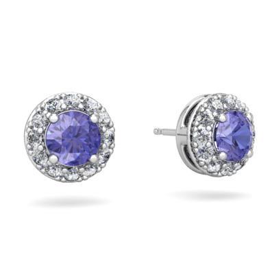 griffen set 3,70 karaat tanzaniet en diamanten oorbellen wit - harrychadent.nl