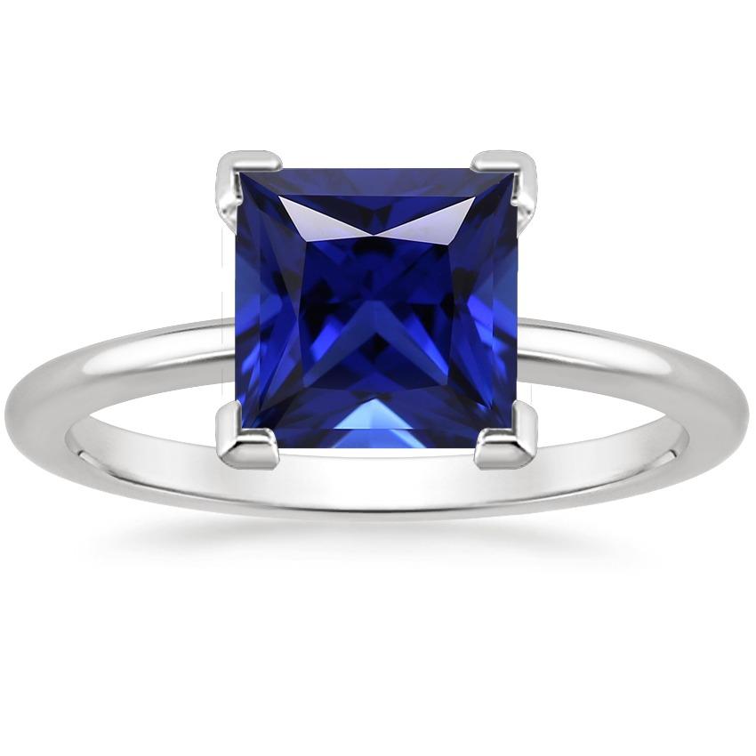 prinses Solitaire Ring Ceylon Blauwe Saffier Edelsteen Sieraden 5 Karaat - harrychadent.nl