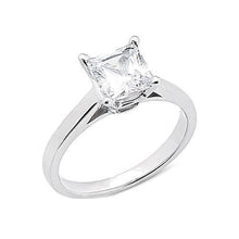 Afbeelding in Gallery-weergave laden, prinses geslepen 2.01 ct. diamanten Solitaire Ring Wit Goud - harrychadent.nl
