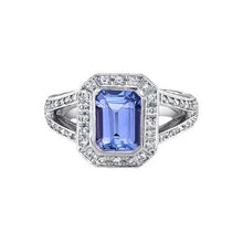 Afbeelding in Gallery-weergave laden, smaragd tanzaniet diamanten 5.36 karaat fancy ring nieuw - harrychadent.nl

